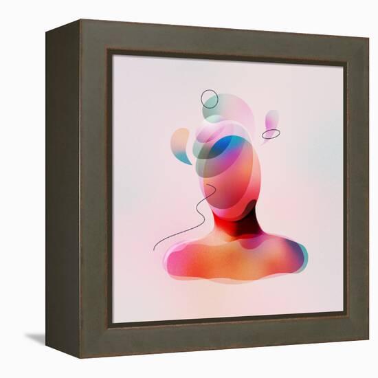 Digital Artwork of Human Mental Energy-Anatoliy Babiy-Framed Stretched Canvas