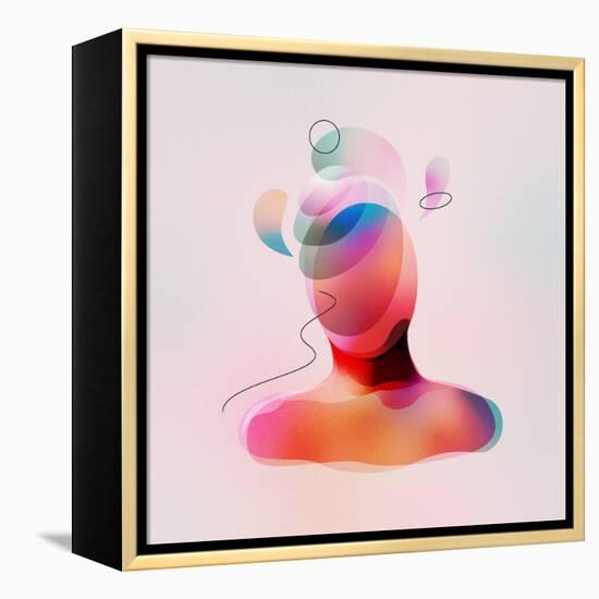 Digital Artwork of Human Mental Energy-Anatoliy Babiy-Framed Stretched Canvas