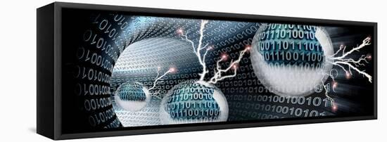 Digital Balls in Vortex-null-Framed Stretched Canvas