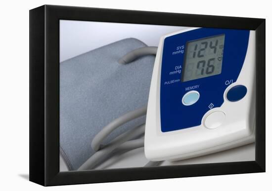 Digital Blood Pressure Monitor-Steve Horrell-Framed Premier Image Canvas