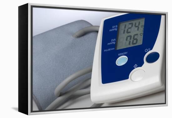 Digital Blood Pressure Monitor-Steve Horrell-Framed Premier Image Canvas
