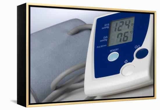 Digital Blood Pressure Monitor-Steve Horrell-Framed Premier Image Canvas