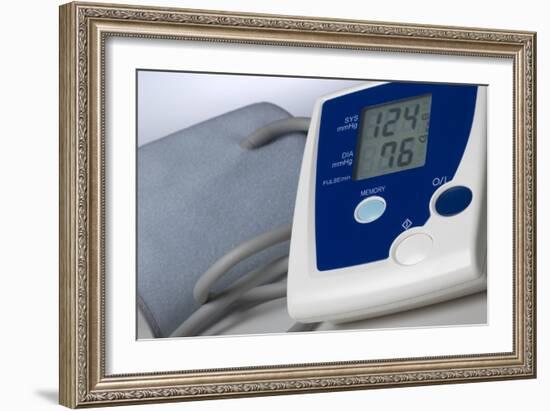 Digital Blood Pressure Monitor-Steve Horrell-Framed Photographic Print