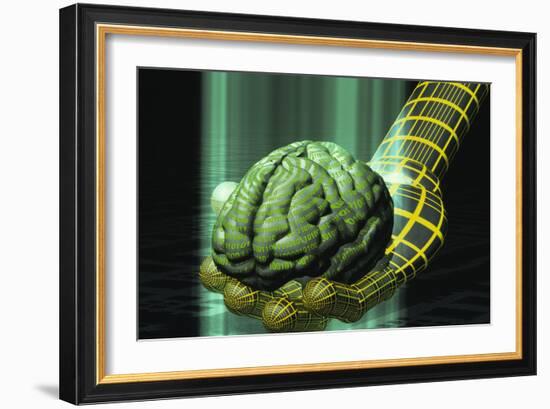 Digital Brain-Laguna Design-Framed Photographic Print