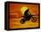 Digital Composite of Motocross Racer Doing Jump-Steve Satushek-Framed Premier Image Canvas