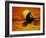 Digital Composite of Motocross Racer Doing Jump-Steve Satushek-Framed Photographic Print