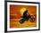 Digital Composite of Motocross Racer Doing Jump-Steve Satushek-Framed Photographic Print