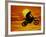 Digital Composite of Motocross Racer Doing Jump-Steve Satushek-Framed Photographic Print