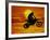 Digital Composite of Motocross Racer Doing Jump-Steve Satushek-Framed Photographic Print