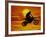 Digital Composite of Motocross Racer Doing Jump-Steve Satushek-Framed Photographic Print