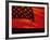 Digital Composite of the American Flag over the Countryside-null-Framed Photographic Print