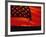 Digital Composite of the American Flag over the Countryside-null-Framed Photographic Print