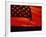 Digital Composite of the American Flag over the Countryside-null-Framed Photographic Print