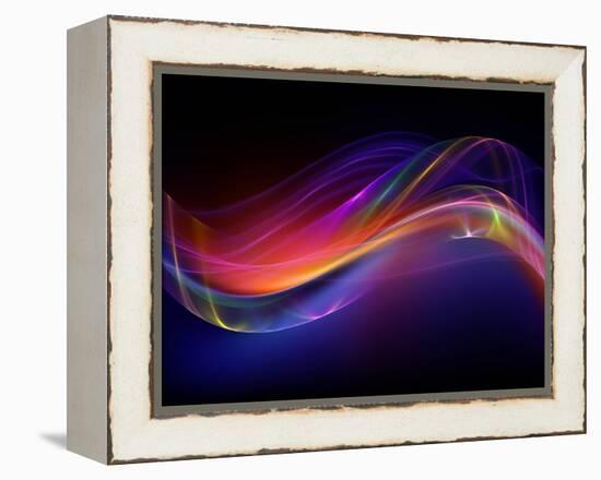 Digital Fractal Waves-agsandrew-Framed Stretched Canvas