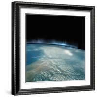 Digital Illustration of Aurora Borealis from Space-Photodisc-Framed Photographic Print