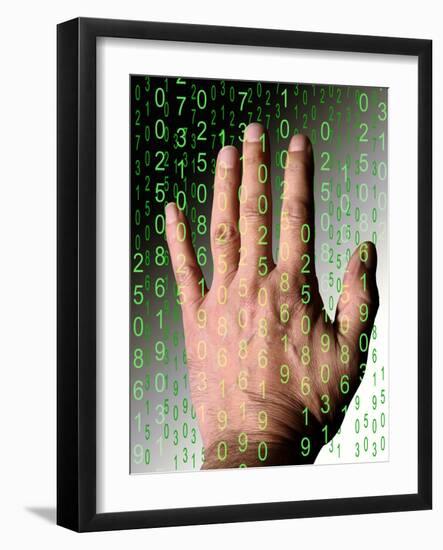 Digital Knowledge, Conceptual Image-Victor De Schwanberg-Framed Photographic Print