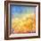 Digital Oil Painting Autumn Trees, Flying Birds-kostins-Framed Art Print