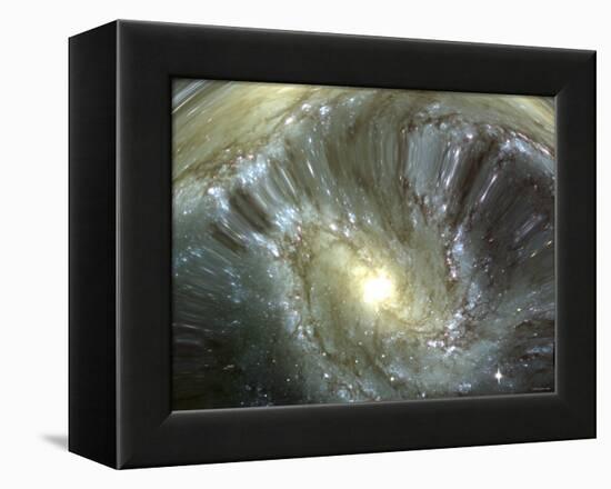 Digitally Altered Galaxy-Stocktrek Images-Framed Premier Image Canvas