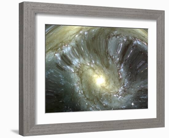 Digitally Altered Galaxy-Stocktrek Images-Framed Photographic Print