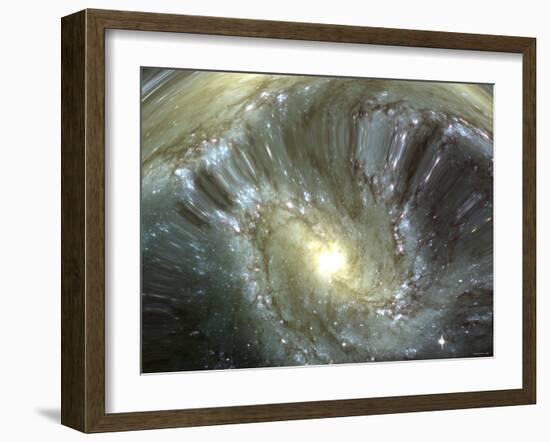 Digitally Altered Galaxy-Stocktrek Images-Framed Photographic Print