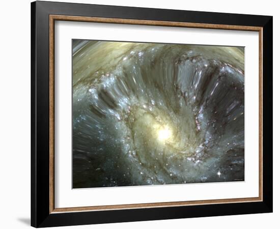 Digitally Altered Galaxy-Stocktrek Images-Framed Photographic Print