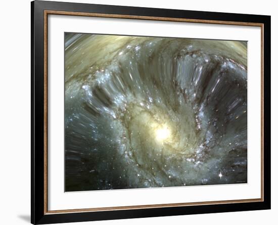 Digitally Altered Galaxy-Stocktrek Images-Framed Photographic Print