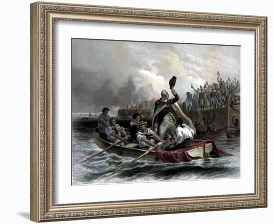 Digitally Restored American History Print of General George Washington-null-Framed Art Print