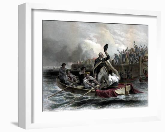 Digitally Restored American History Print of General George Washington-null-Framed Art Print