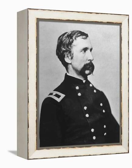 Digitally Restored Vector Portrait of Genral Joshua Lawrence Chamberlain-Stocktrek Images-Framed Premier Image Canvas