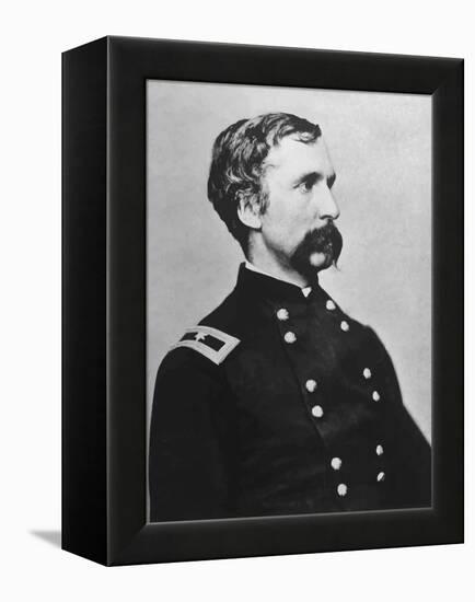 Digitally Restored Vector Portrait of Genral Joshua Lawrence Chamberlain-Stocktrek Images-Framed Premier Image Canvas