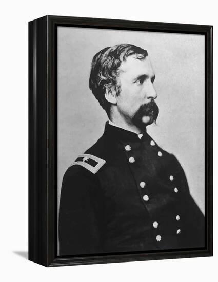 Digitally Restored Vector Portrait of Genral Joshua Lawrence Chamberlain-Stocktrek Images-Framed Premier Image Canvas