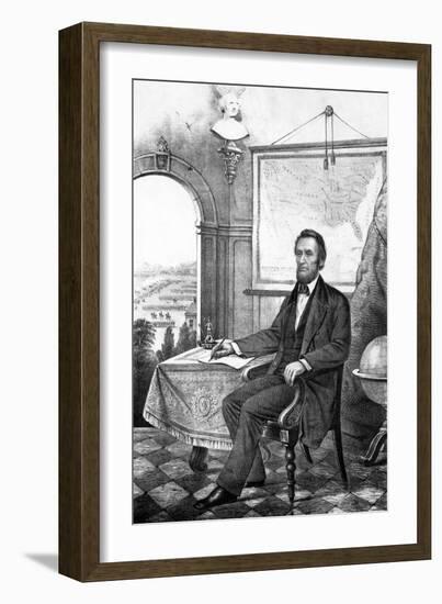 Digitally Restored Vintage Civil War Print of President Abraham Lincoln-null-Framed Art Print