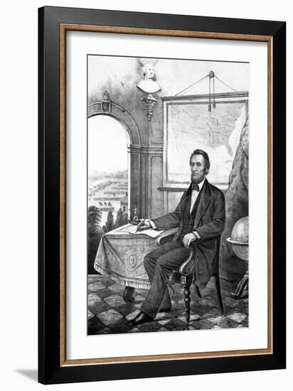 Digitally Restored Vintage Civil War Print of President Abraham Lincoln-null-Framed Art Print