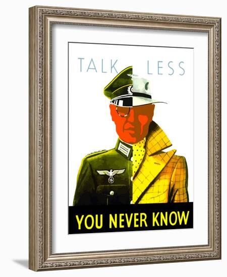 Digitally Restored War Propaganda Poster-Stocktrek Images-Framed Photographic Print