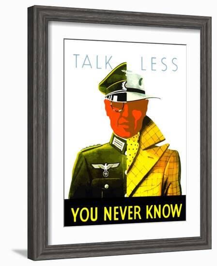 Digitally Restored War Propaganda Poster-Stocktrek Images-Framed Photographic Print