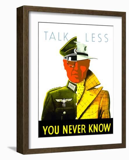 Digitally Restored War Propaganda Poster-Stocktrek Images-Framed Photographic Print