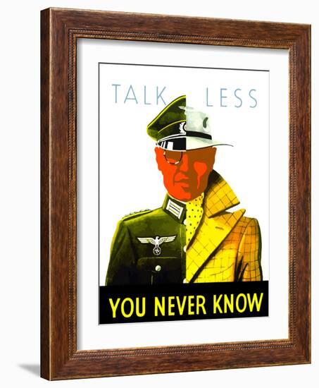 Digitally Restored War Propaganda Poster-Stocktrek Images-Framed Photographic Print