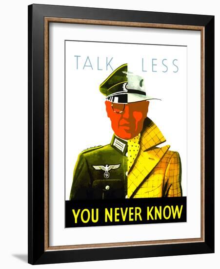 Digitally Restored War Propaganda Poster-Stocktrek Images-Framed Photographic Print