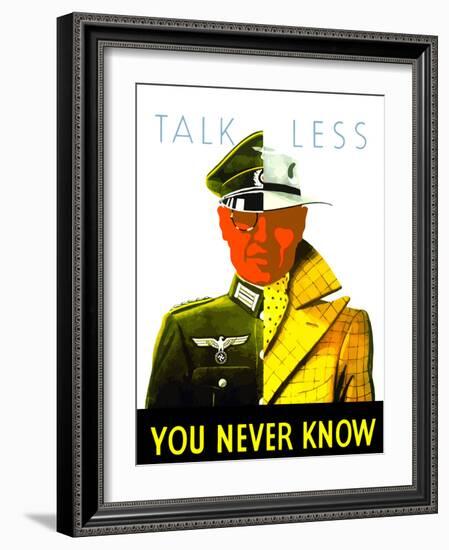 Digitally Restored War Propaganda Poster-Stocktrek Images-Framed Photographic Print