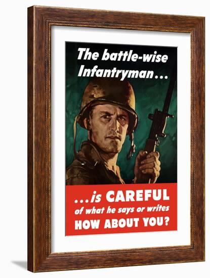 Digitally Restored War Propaganda Poster-Stocktrek Images-Framed Art Print