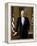 Digitally Restored White House Painting of President Bill Clinton-null-Framed Stretched Canvas