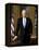 Digitally Restored White House Painting of President Bill Clinton-null-Framed Stretched Canvas