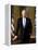 Digitally Restored White House Painting of President Bill Clinton-null-Framed Stretched Canvas