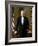 Digitally Restored White House Painting of President Bill Clinton-null-Framed Art Print