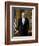 Digitally Restored White House Painting of President Bill Clinton-null-Framed Art Print