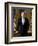 Digitally Restored White House Painting of President Bill Clinton-null-Framed Art Print