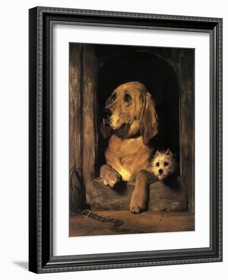 Dignity and Impudence-Edwin Henry Landseer-Framed Art Print