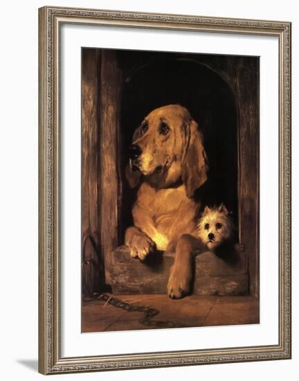 Dignity and Impudence-Edwin Henry Landseer-Framed Art Print