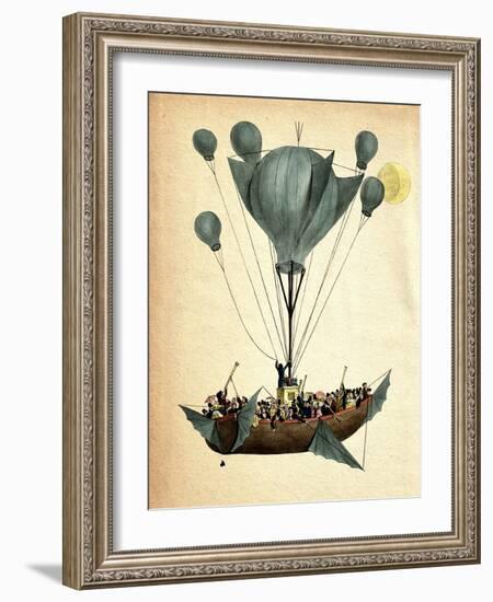 Diligenza Per La Luna-Fab Funky-Framed Art Print