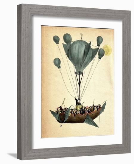 Diligenza Per La Luna-Fab Funky-Framed Art Print